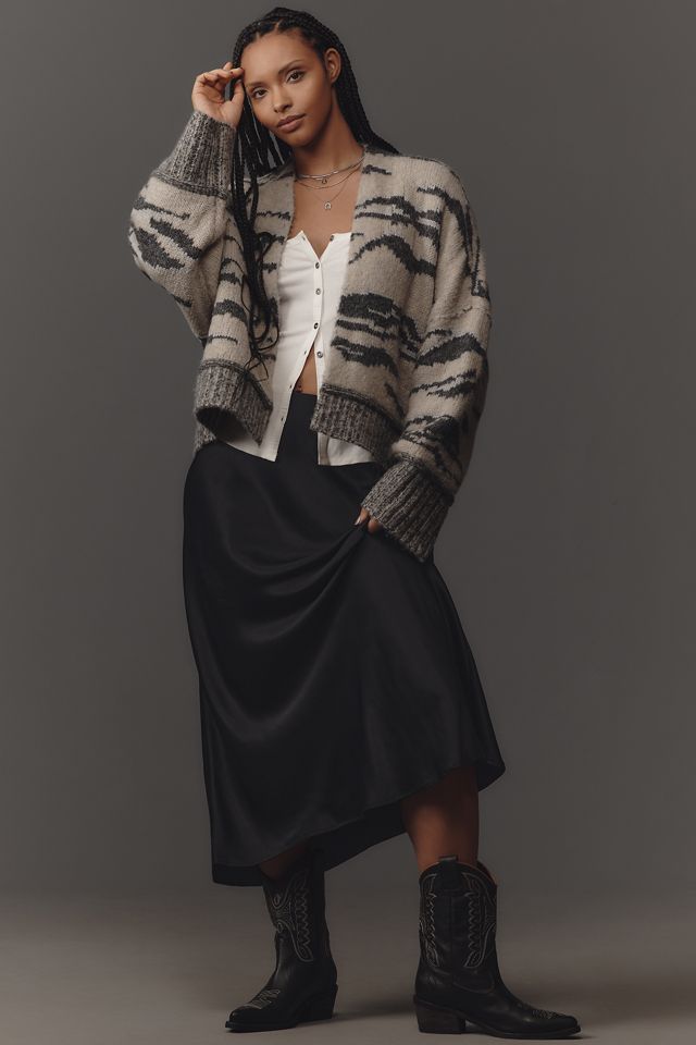 Pilcro Animal-Print Cardigan Sweater #7