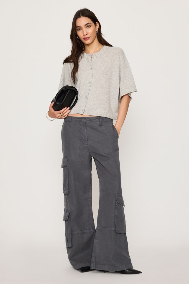The Goldie Crew-Neck 100% Cashmere Jumper: Cardigan Edition #1