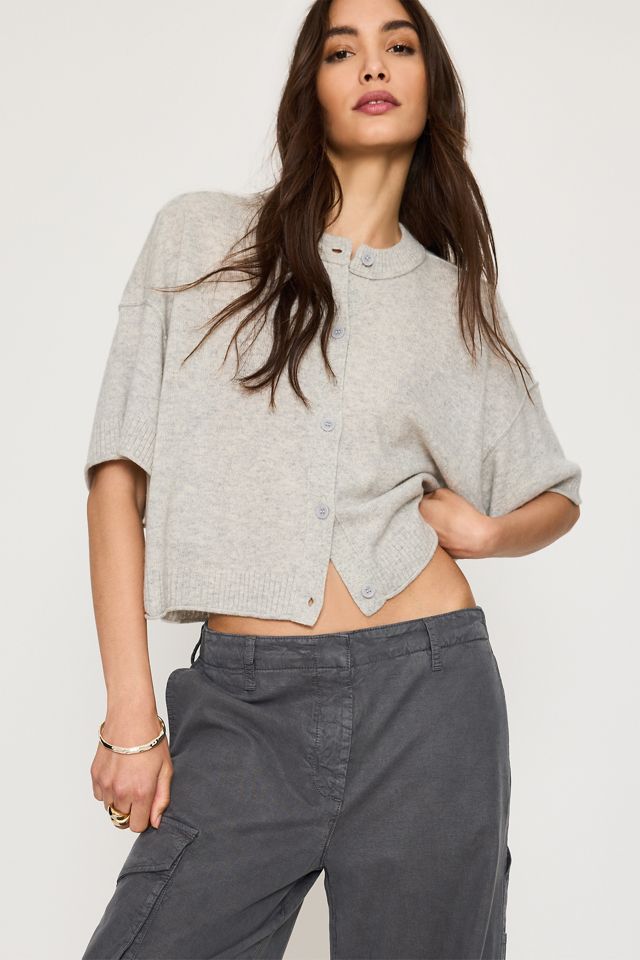The Goldie Crew-Neck 100% Cashmere Jumper: Cardigan Edition #2