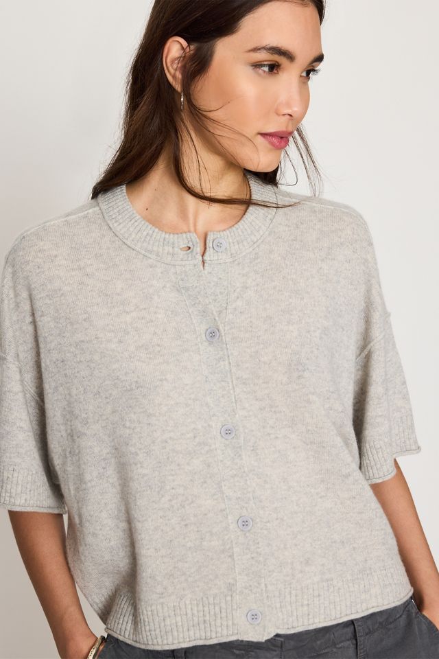 The Goldie Crew-Neck 100% Cashmere Jumper: Cardigan Edition #4