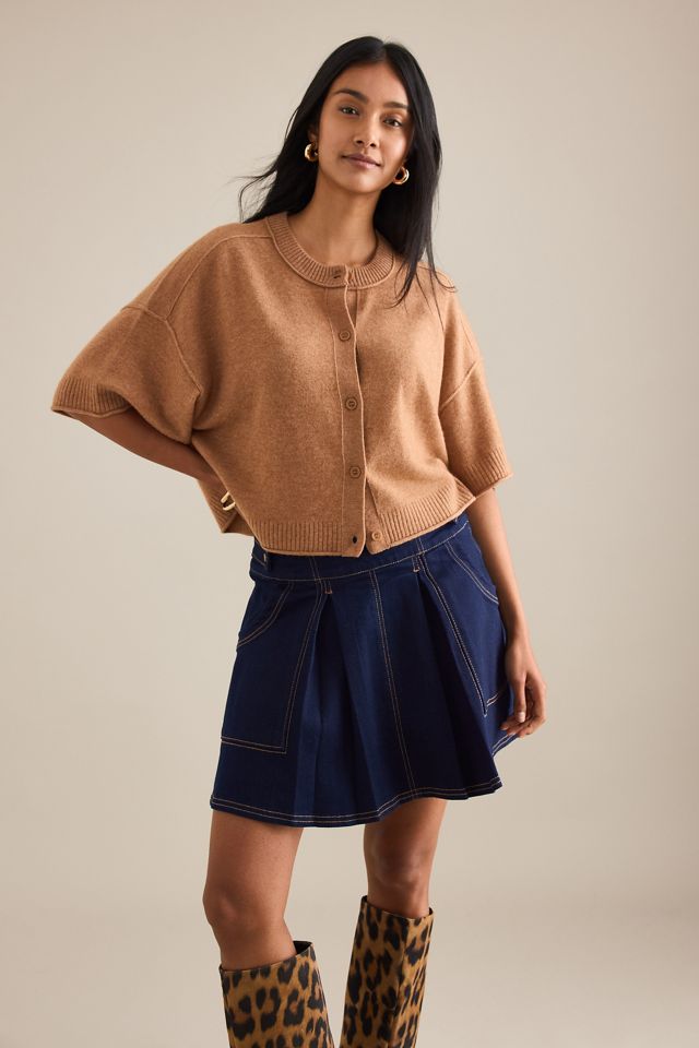 The Goldie Crew-Neck Cashmere Jumper: Cardigan Edition #5