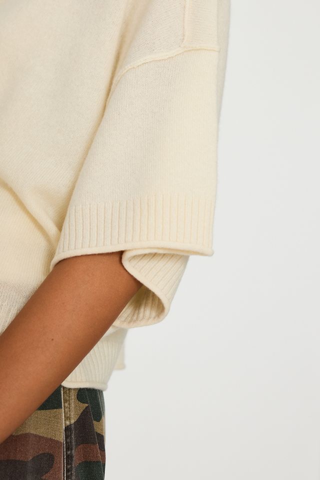 The Goldie Crew-Neck Cashmere Jumper: Cardigan Edition #5
