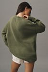 Maeve Oversized Graphic Crew-Neck Sweater