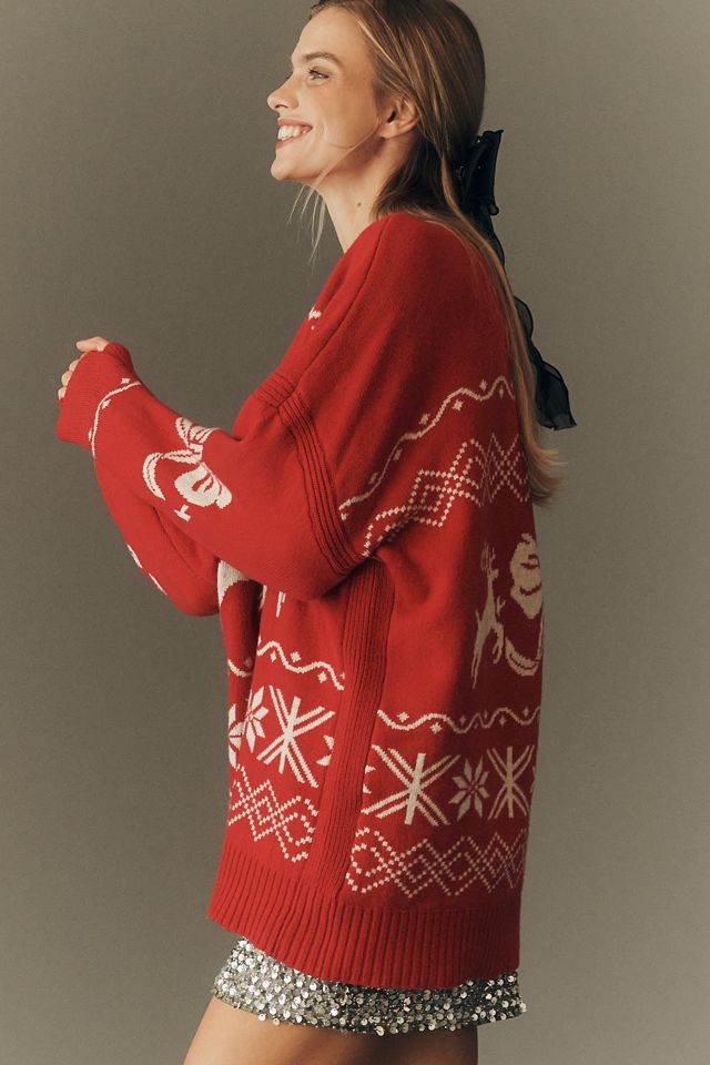 Maeve Oversized Graphic Crew-Neck Jumper #3