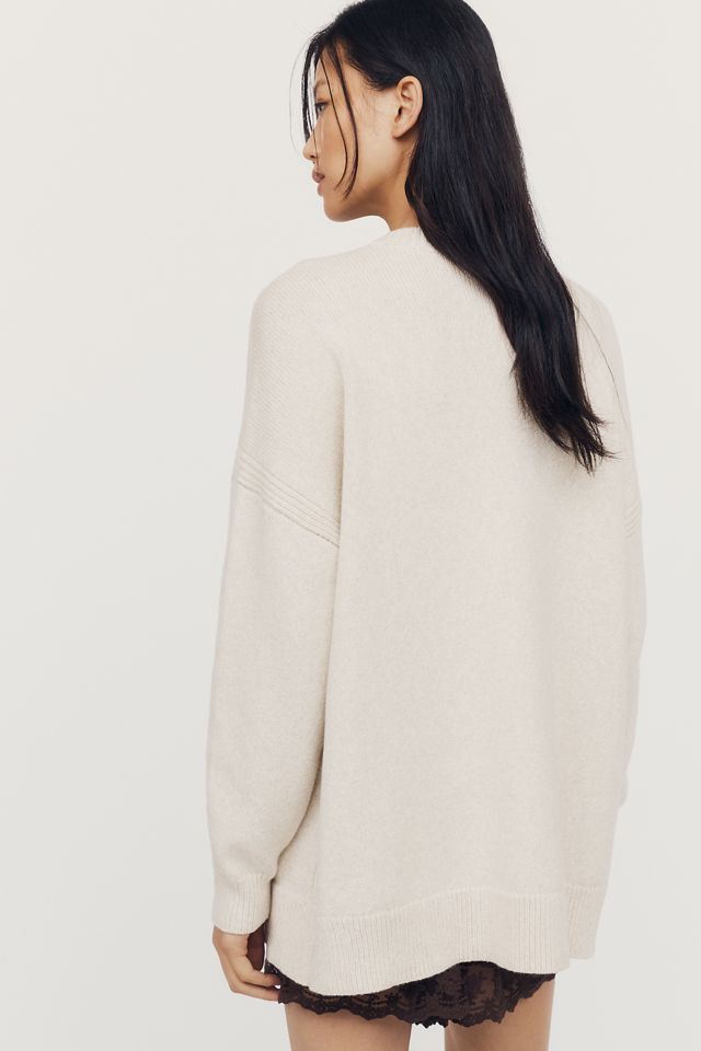Maeve Oversized Graphic Crew-Neck Sweater #1