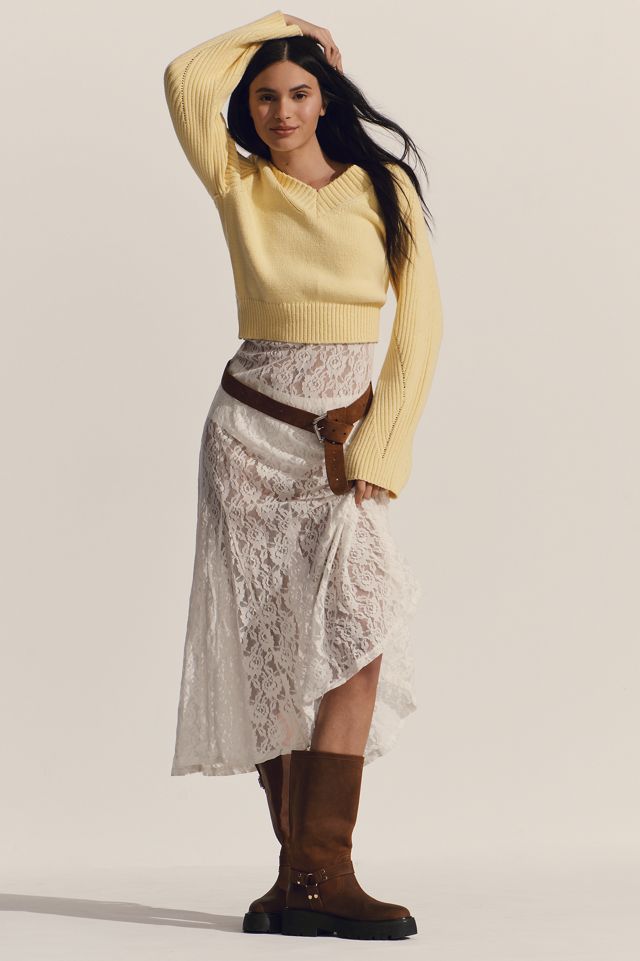 By Anthropologie Bell-Sleeve V-Neck Sweater #4