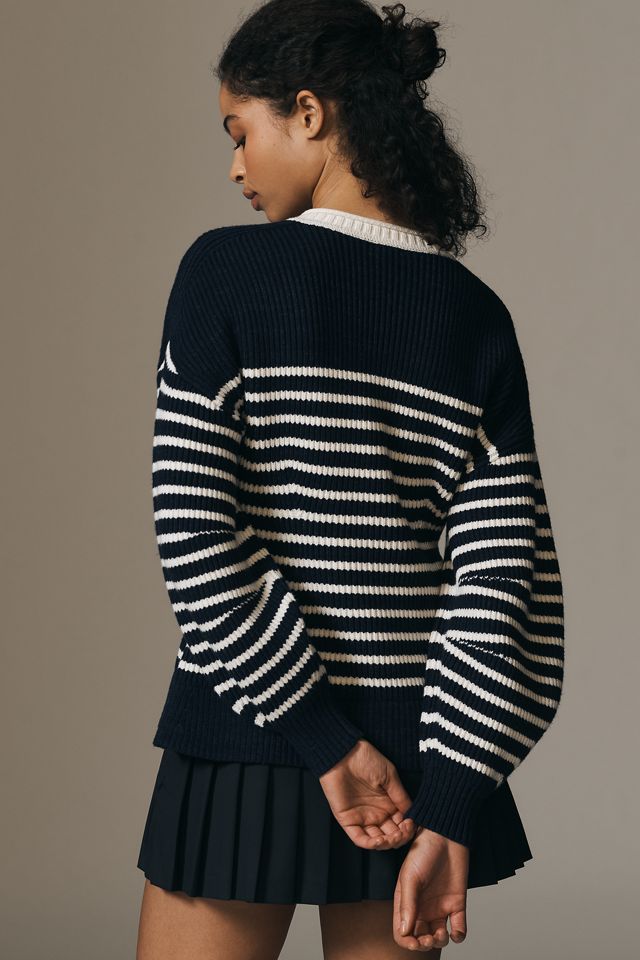 Cardigan Maeve ras du cou manches bouffantes #1