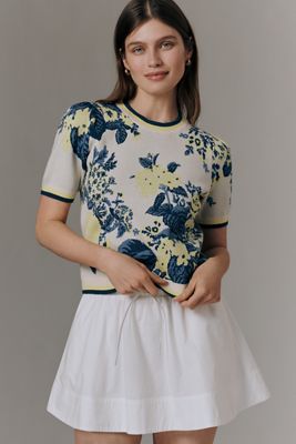 Maxine Puff-Sleeve Sweater Tee