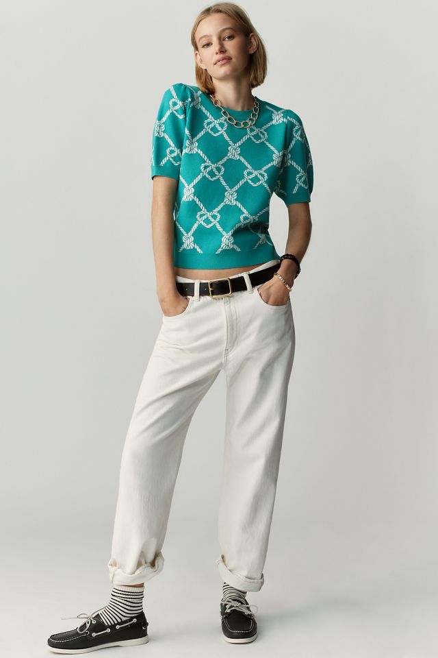 Maxine Puff-Sleeve Sweater Tee #2