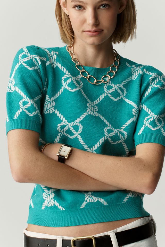 Maxine Puff-Sleeve Sweater Tee #4