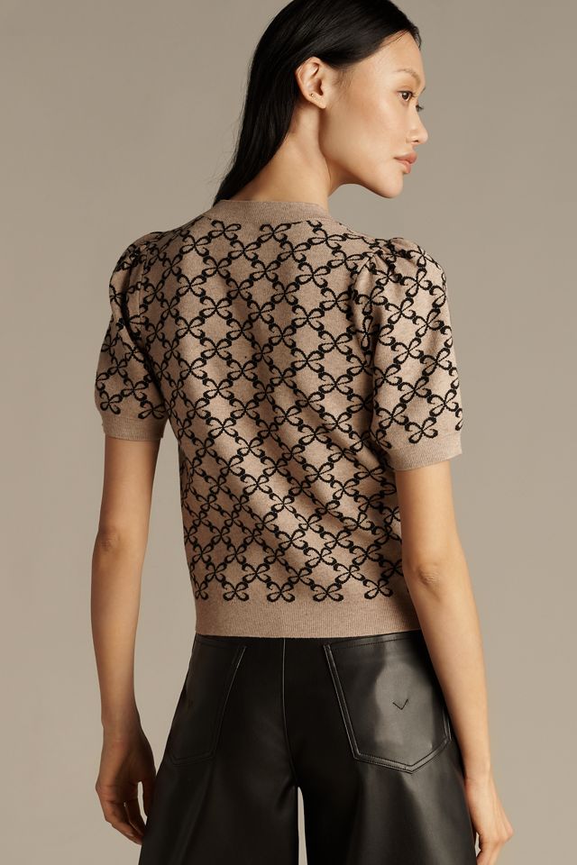 Maxine Puff-Sleeve Sweater Tee #1
