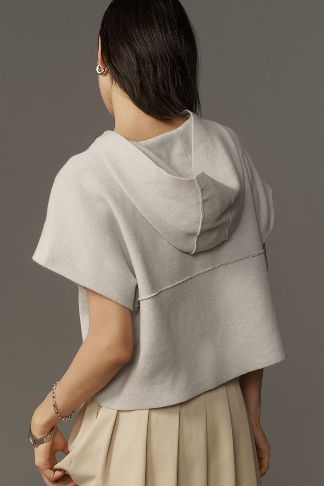 By Anthropologie Short-Sleeve Half-Zip Sweatshirt #1