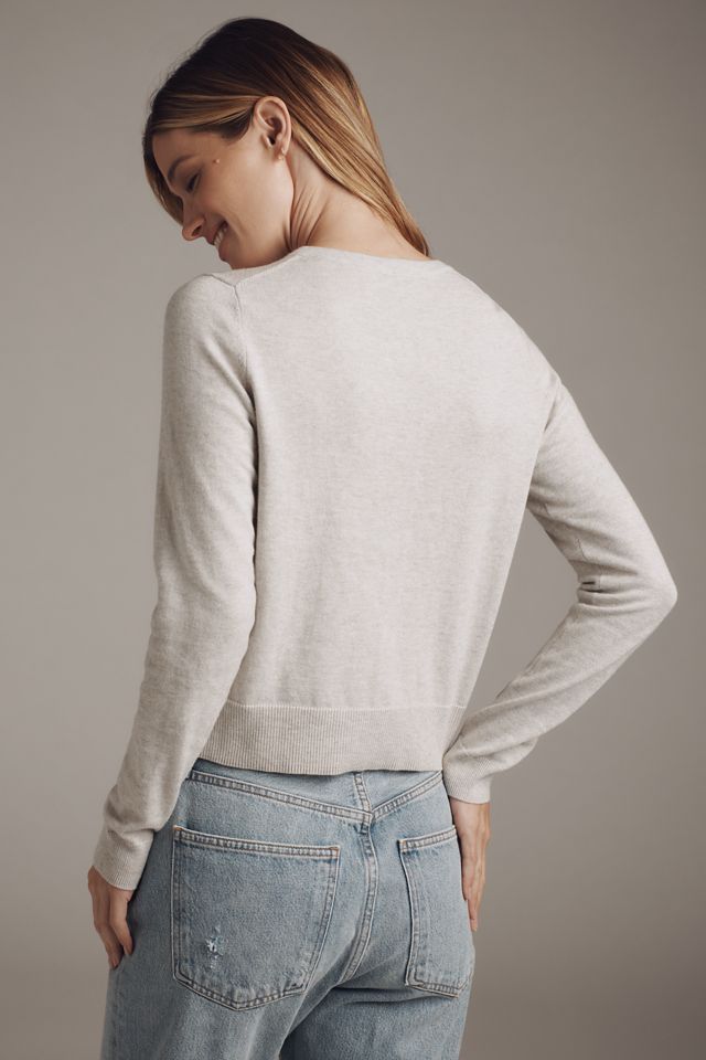 The Juliet Crew-Neck Cardigan: Cotton Blend Edition #1