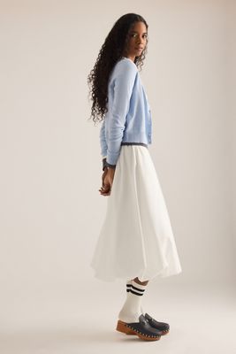 The Juliet Crew-Neck Cardigan: Cotton-Cashmere Edition