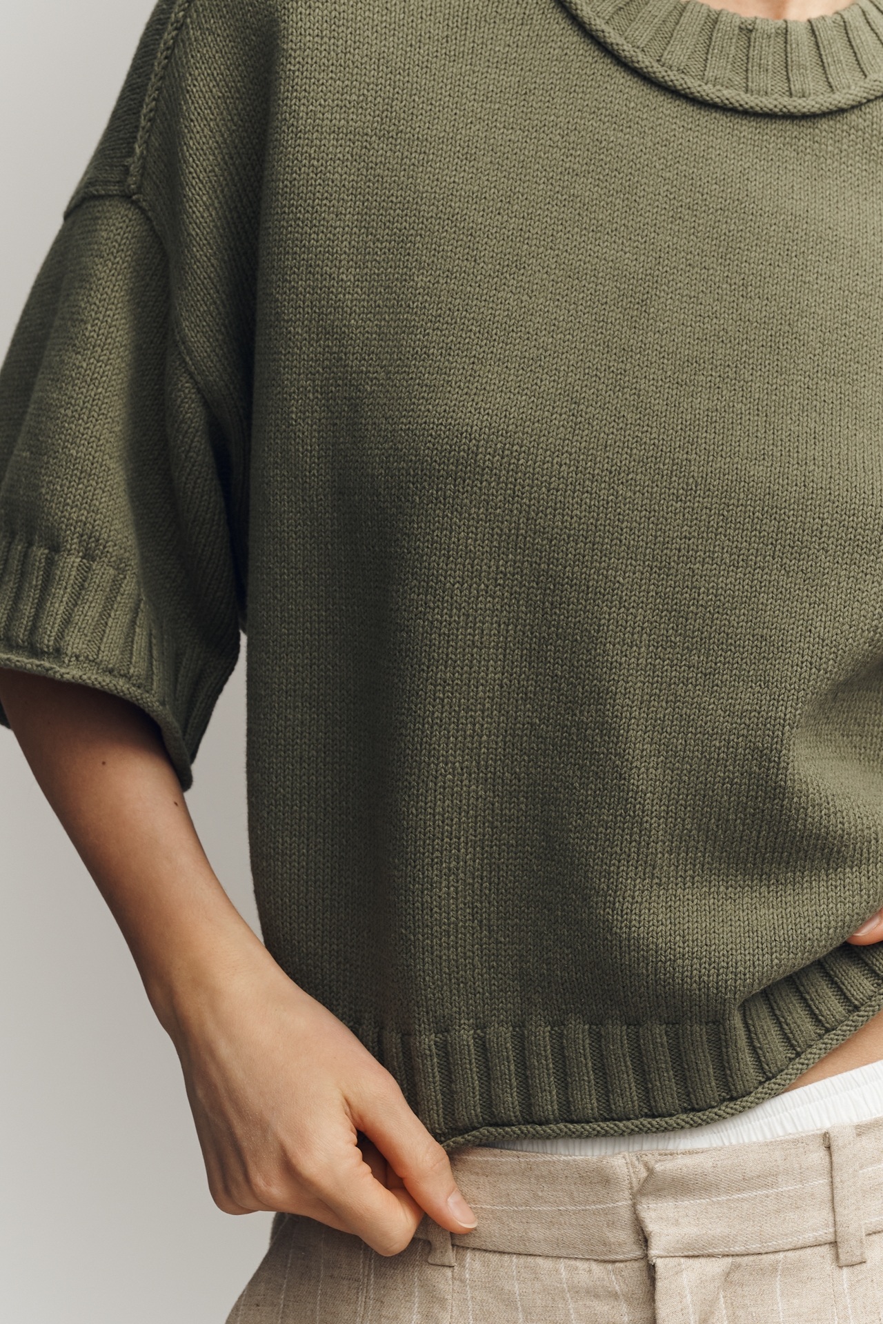 The Goldie Cotton Crew-Neck Sweater