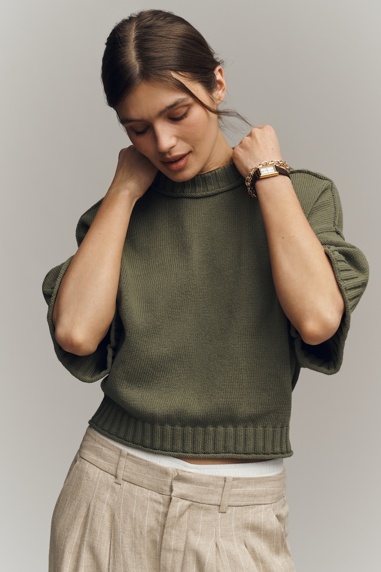 The Goldie Cotton Crew-Neck Sweater