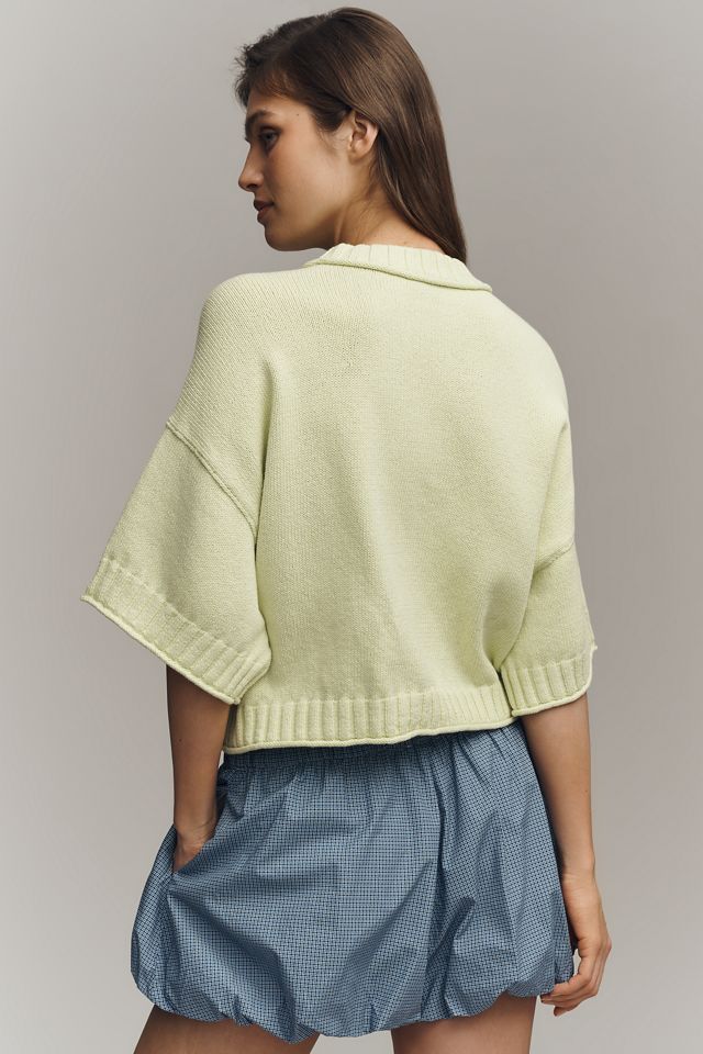 Goldie Cotton Crew-Neck Sweater #1