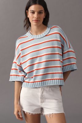 Goldie Cotton Crew-Neck Sweater