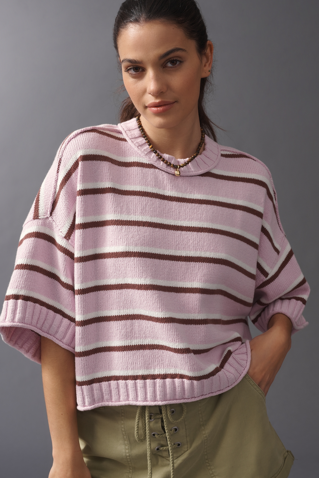 By Anthropologie Goldie 100% Cotton Sweater