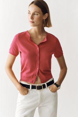 By Anthropologie Juliet Cotton Cashmere Cardigan