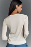 By Anthropologie Fitted Sheer Cardigan Sweater