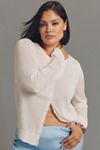 By Anthropologie Fitted Sheer Cardigan Sweater