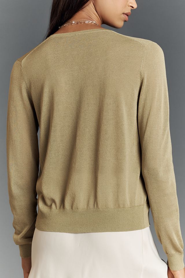 By Anthropologie Cardigan Aderente Trasparente #1