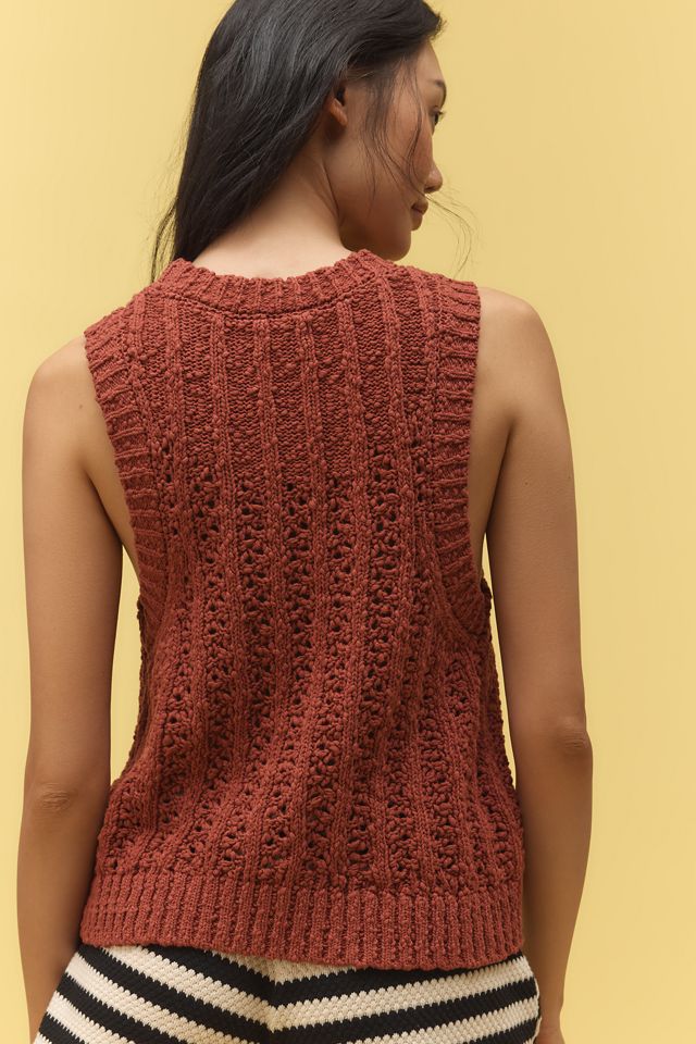 Pilcro Stitched Sleeveless Sweater Tank Top #2
