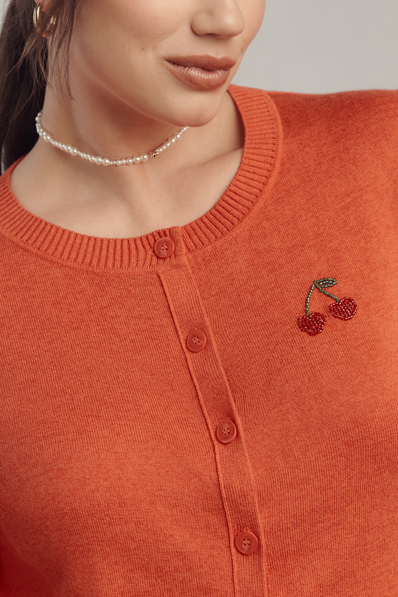 Maeve Icon Crew-Neck Cardigan Sweater