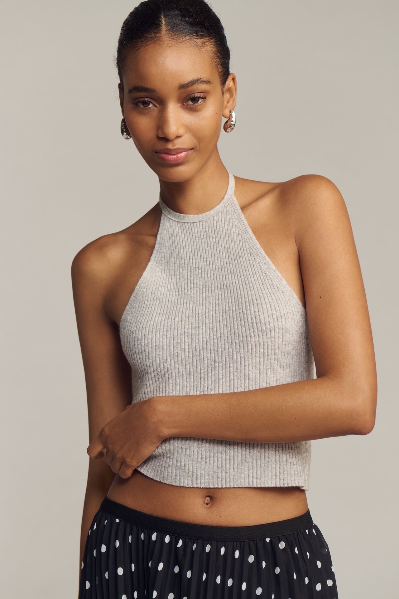 By Anthropologie Crop Wool Cashmere Tank Top