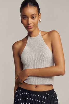 By Anthropologie Crop Wool Cashmere Tank Top