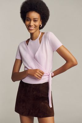 By Anthropologie Wool Cashmere Wrap Cardigan Sweater