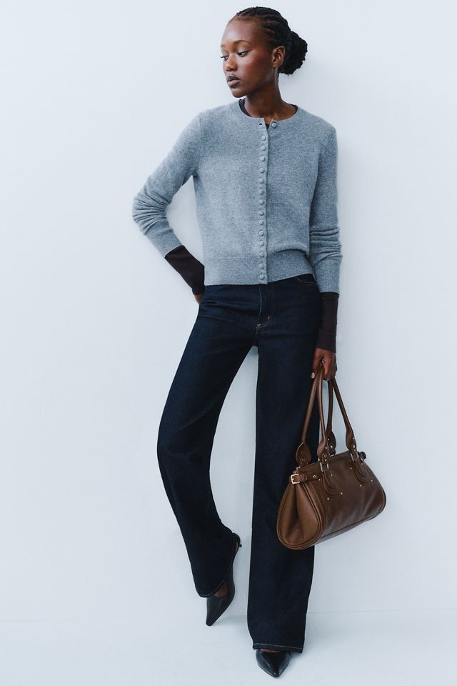 Maeve 100% Cashmere Crew-Neck Cardigan #5