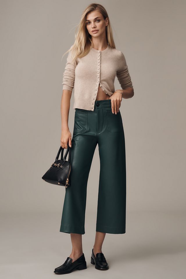 Maeve Crew-Neck Cashmere Cardigan Sweater #4
