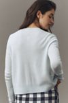 Maeve Crew-Neck Cashmere Cardigan Sweater