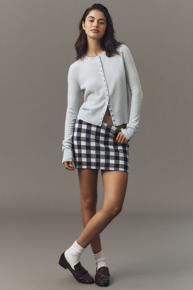 Maeve Crew-Neck Cashmere Cardigan Sweater #3