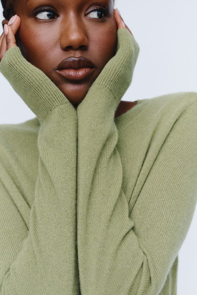 Maeve 100% Cashmere Crew-Neck Cardigan #1