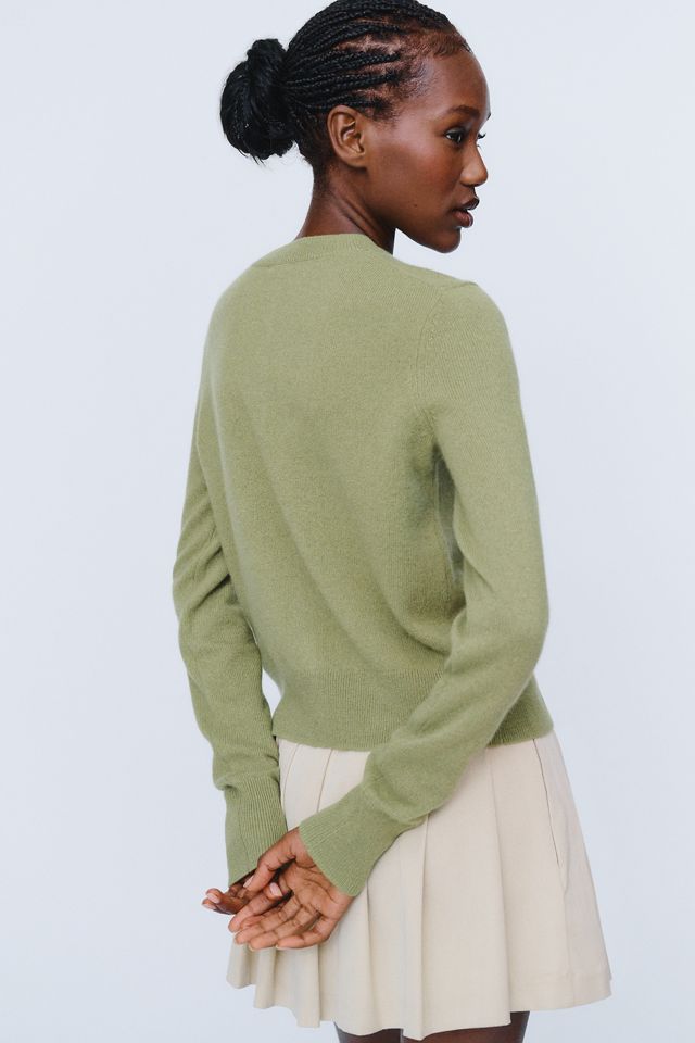 Maeve 100% Cashmere Crew-Neck Cardigan #3