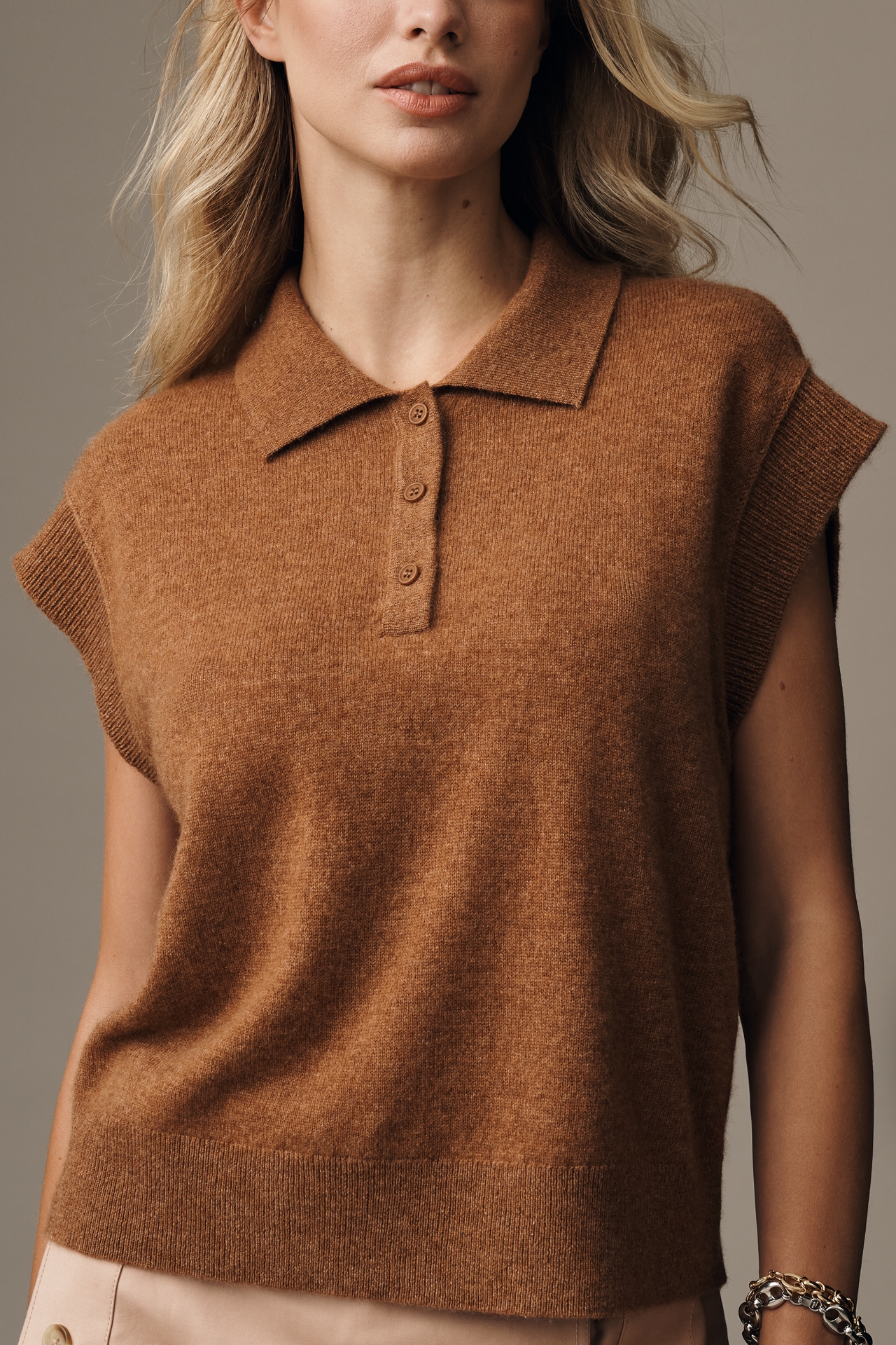 The Jensen Cashmere Cropped Sweater by Pilcro