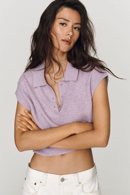 Pilcro Jensen 100% Cashmere Muscle Sweater Tank