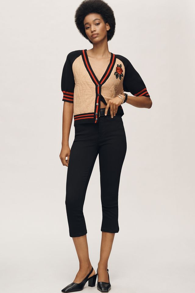 Maeve Sporty Short-Sleeve Cardigan Sweater #3