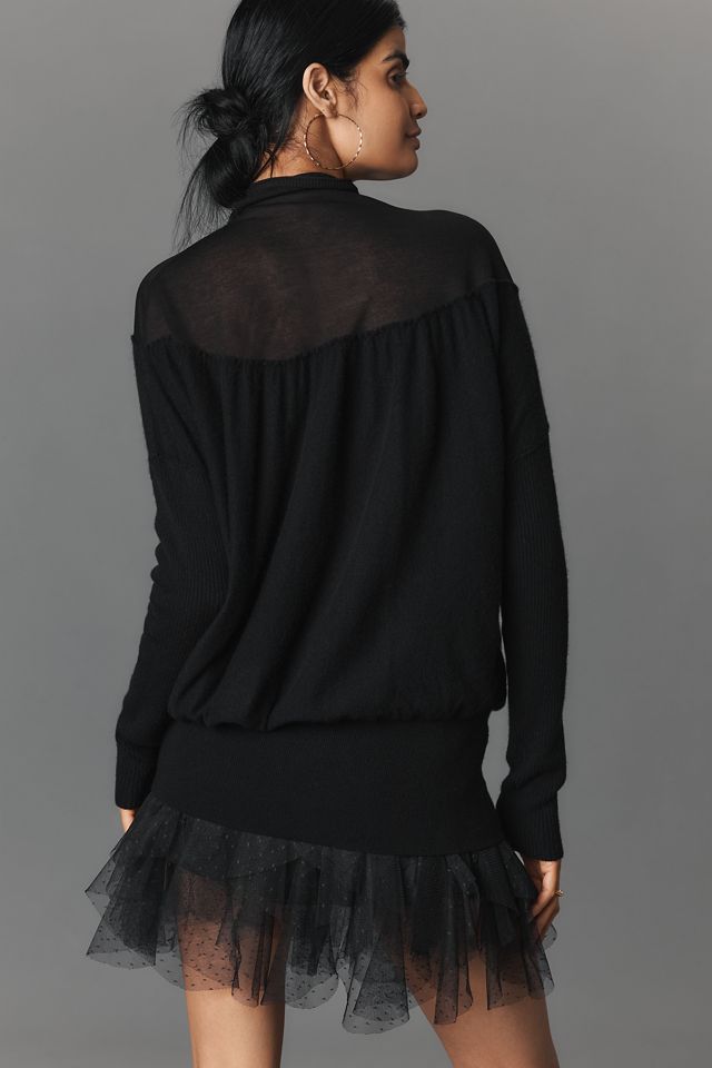 Maeve Twofer Cashmere Wool Blend Sweater #1