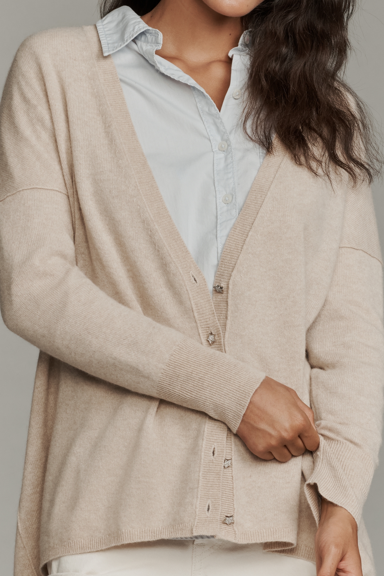 Pilcro Cashmere Cardigan Sweater