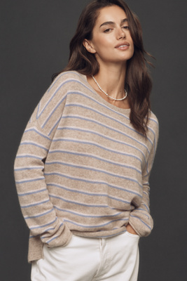 Maeve Relaxed Cashmere Sweater In Neutral