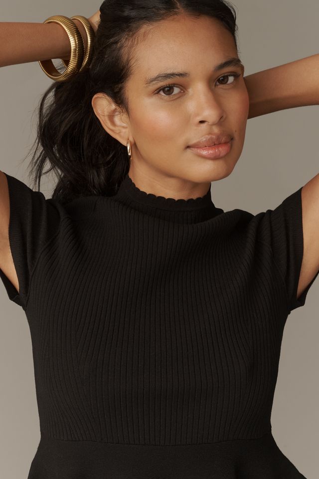 Maeve Short-Sleeve Hourglass Knit Top #2