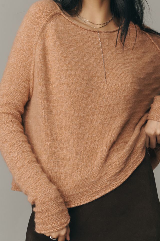 Pilcro Boat-Neck Textured Cashmere Sweater #3