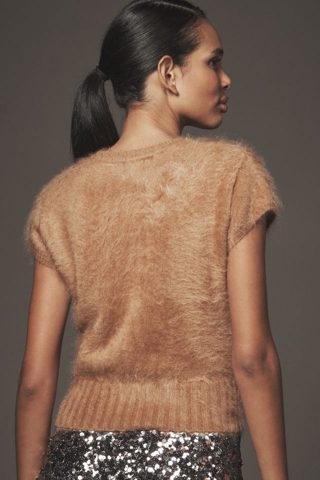 Pilcro Brushed Cashmere Short-Sleeve Sweater #1