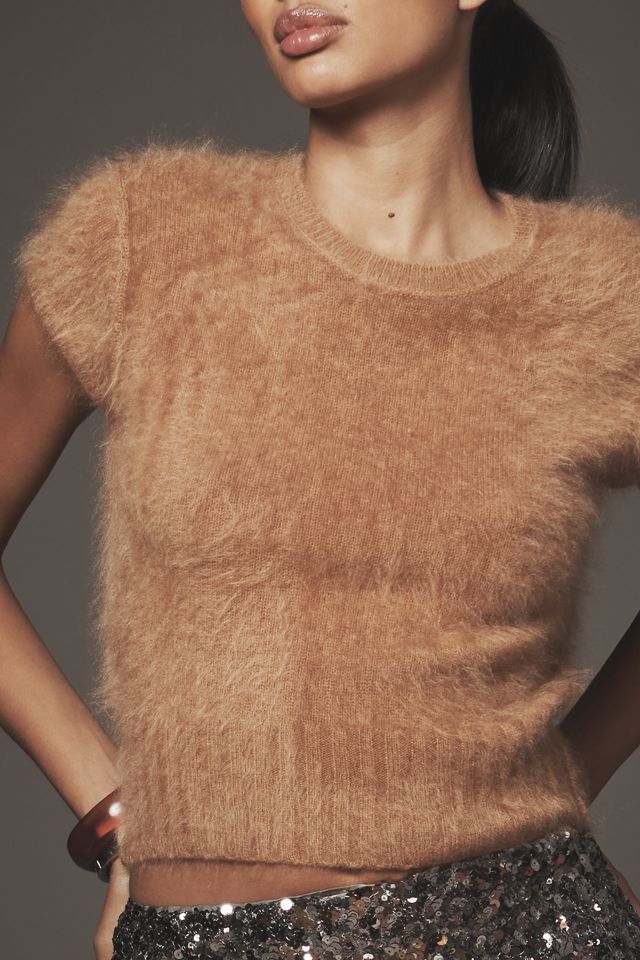 Pilcro Brushed Cashmere Short-Sleeve Sweater #2