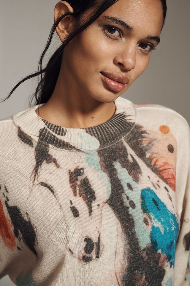 By Anthropologie Cashmere Crew-Neck Sweater #3
