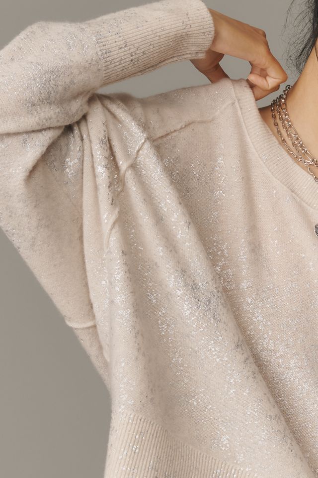 Pilcro Metallic Cashmere Sweater #2